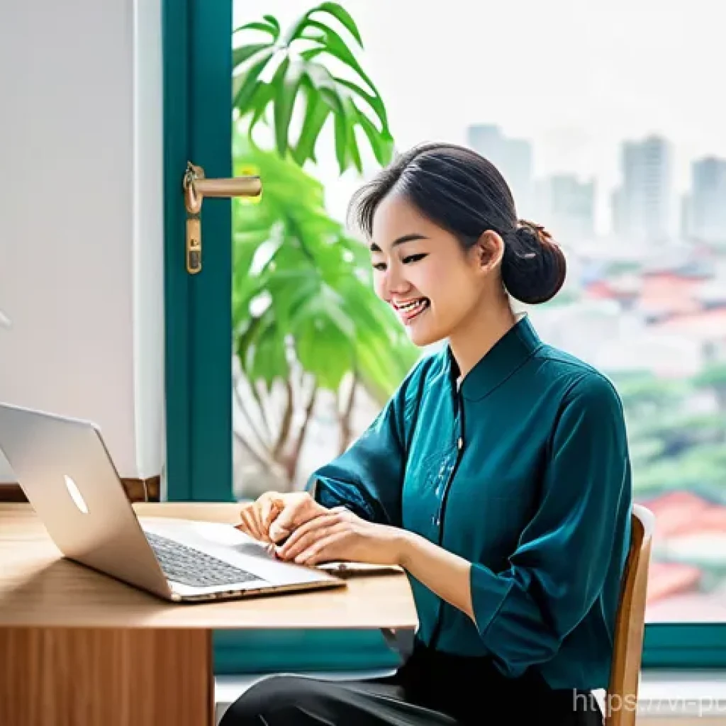 공공 행정과 사회적 책임 - **Prompt 1: Digital Convenience in Vietnam**
    A young Vietnamese woman, in her late 20s, with a w...