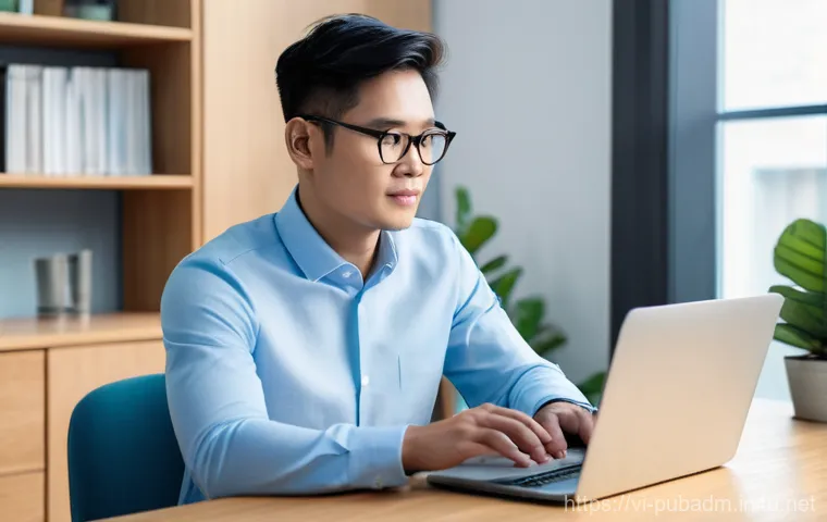 공공행정과 공공서비스 혁신 - **Prompt:** A serene and brightly lit living room in a modern Vietnamese home. A contented Vietnames...