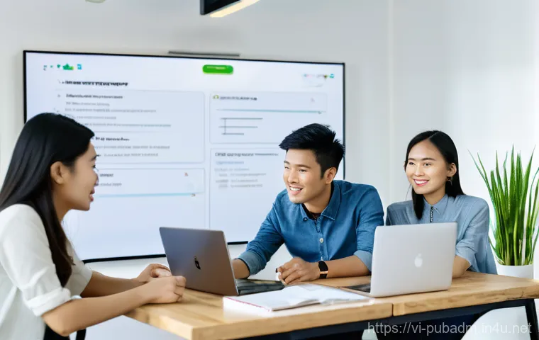 정부의 경제 정책과 효율성 - A serene and picturesque Vietnamese rural landscape illustrating a green economy. In the foreground,...